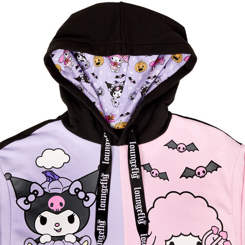 Sudadera unisex con capucha Kuromi y My Melody M