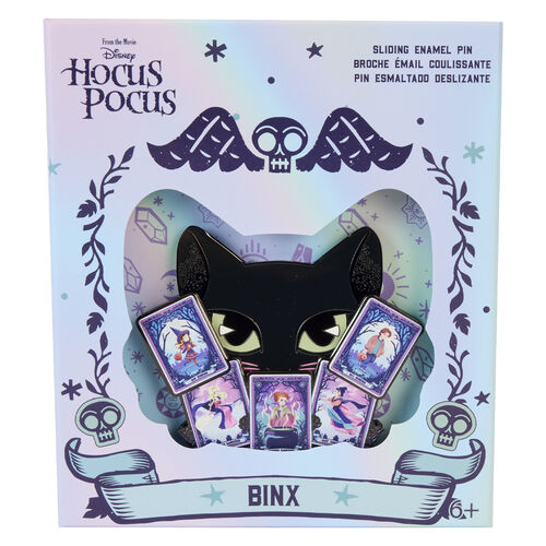 Sliding Pin Binx and Tarot Cards 7.6 cm