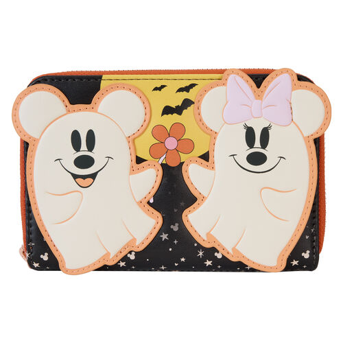 Billetera Mickey y Minnie fantasmas