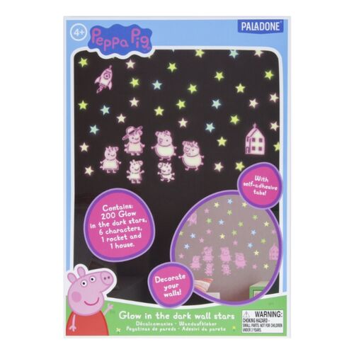 Peppa Pig Glow in the Dark Wall Decal Stars