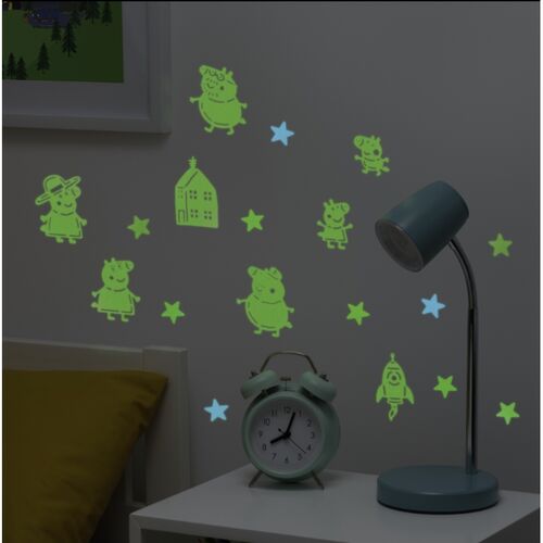 Peppa Pig Glow in the Dark Wall Decal Stars