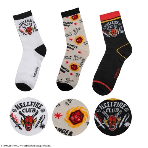 Set de 3 calcetines Hellfire Club TU 37-45