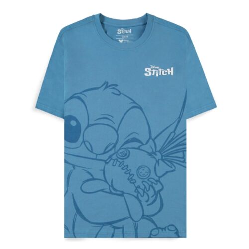 Camiseta abrazo de Stitch - azul XXL