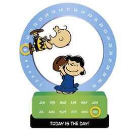 Calendario perpetuo Charlie Brown y Lucy