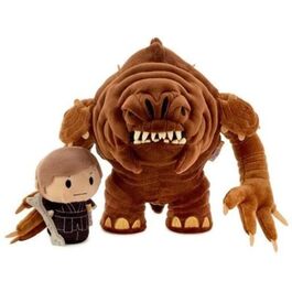 Set de dos peluches itty bittys Luke Skywalker y Rancor