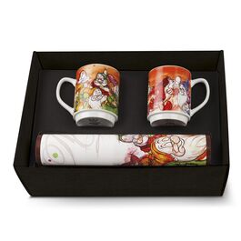 Set of 2 Mugs + 2 Tablecloths 7 Dwarfs 45x30 cm