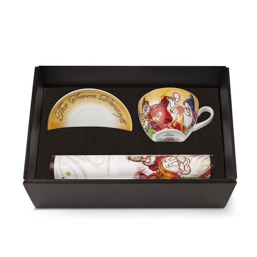 Set de taza + mantel individual 7 enanitos 500 ml