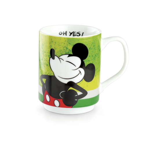 Taza apilable Mickey I am Amarilla 350 ml