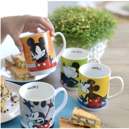 Taza apilable Mickey I am Amarilla 350 ml