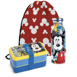 Set de Fiambrera con Botella Trmica Mickey Mouse Forever & Ever + bolsa