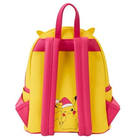 Mini Mochila Pikachu con luces de Navidad