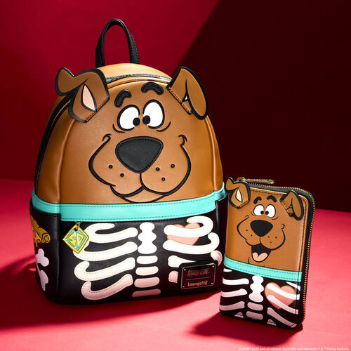 Mochila Mini Cosplay de Esqueleto de Scooby-Doo que brilla en la oscuridad