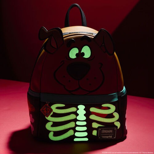 Scooby-Doo Skeleton Cosplay Mini Backpack that glows in the dark