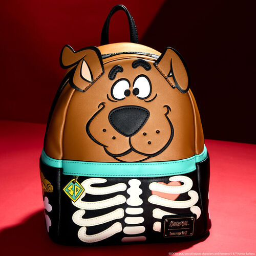 Mochila Mini Cosplay de Esqueleto de Scooby-Doo que brilla en la oscuridad