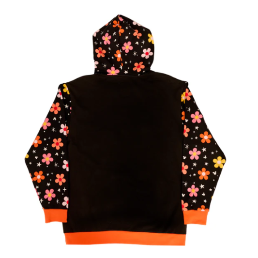 Sudadera unisex con estampado de fantasmas florales de Mickey y Minnie