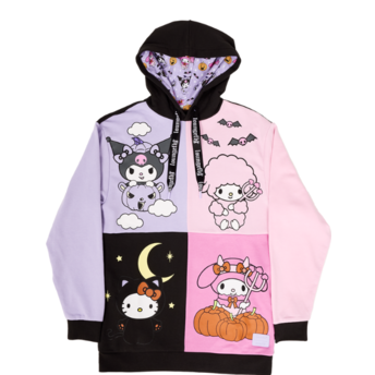 Sudadera con capucha Halloween Kuromi & My melody Talla XXL