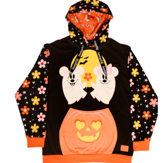 Sudadera con capucha Mickey & Minnie Mouse fantasma Talla S