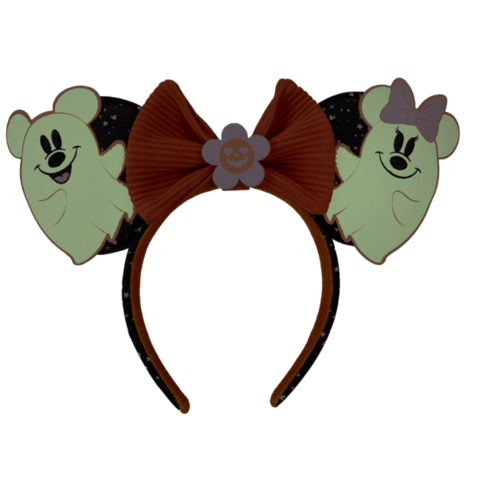 Diadema Halloween Mickey & Minnie Mouse fantasma