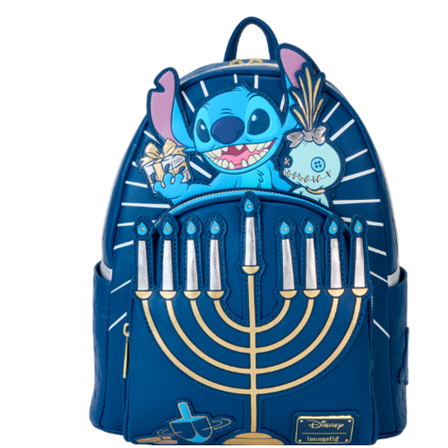 Mini Mochila Stitch y Scrump con la Menorah