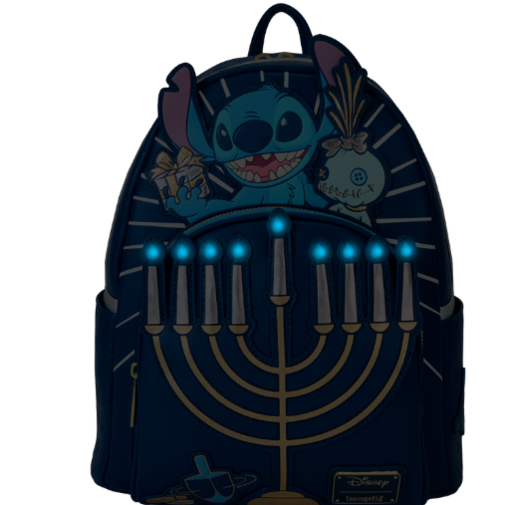 Stitch and Scrump with Menorah Mini Backpack