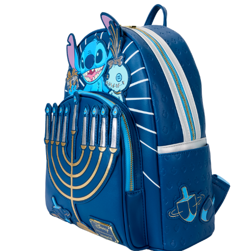 Mini Mochila Stitch y Scrump con la Menorah