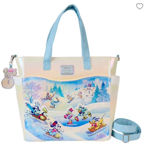 Bolso Tote Convertible Mickey y amigos en paraíso invernal