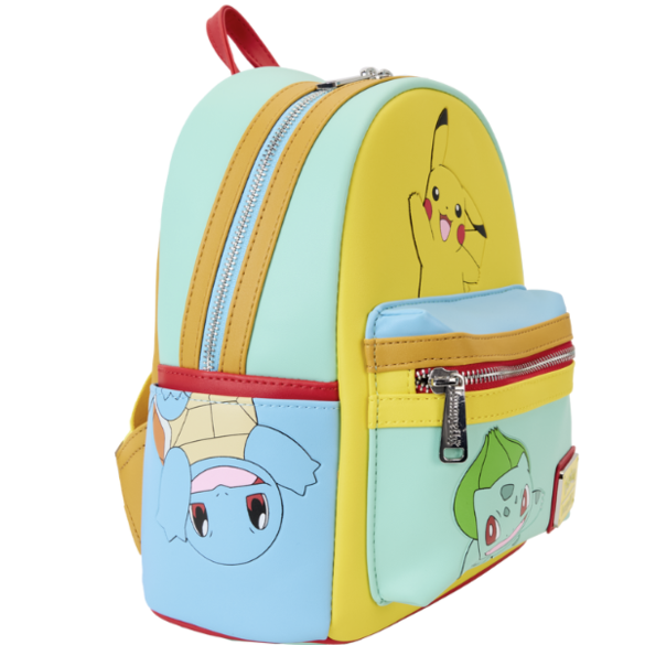 Pikachu, Bulbasur, Squirtle, Eevee and Charmander Mini Backpack