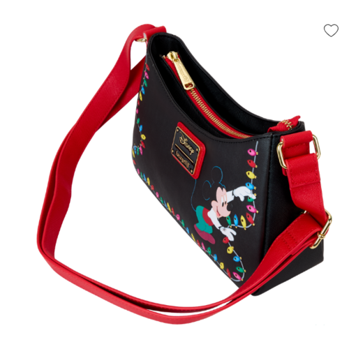 Mickey and Pluto with Christmas Decoration Shoulder Bag