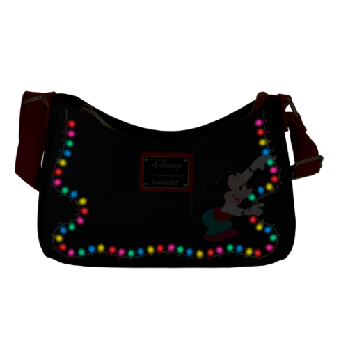 Mickey and Pluto with Christmas Decoration Shoulder Bag