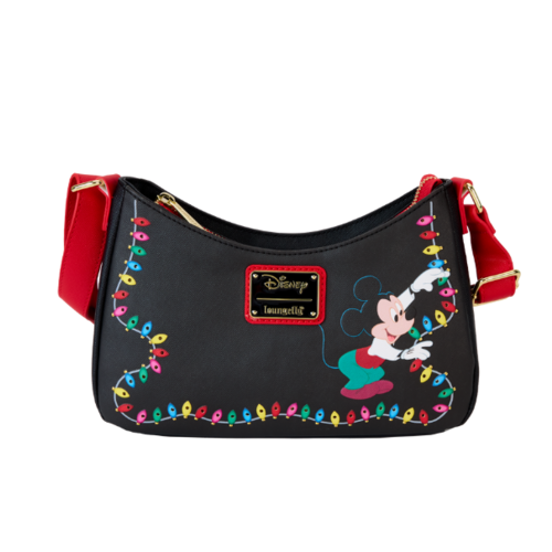 Mickey and Pluto with Christmas Decoration Shoulder Bag