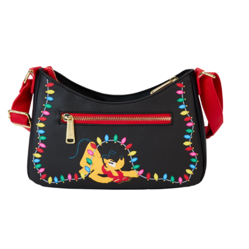 Mickey and Pluto with Christmas Decoration Shoulder Bag