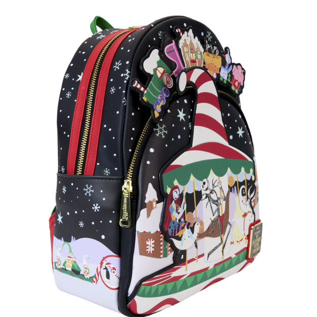 Jack Skelington in Christmas Village Glow in the Dark Mini Rucksack