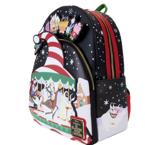 Jack Skelington in Christmas Village Glow in the Dark Mini Rucksack