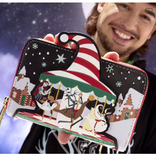 Jack Skelington in Christmas Town Zip Around Wallet