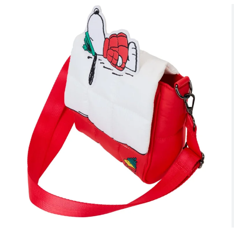 Bolso Bandolera Snoppy atuendo de invierno