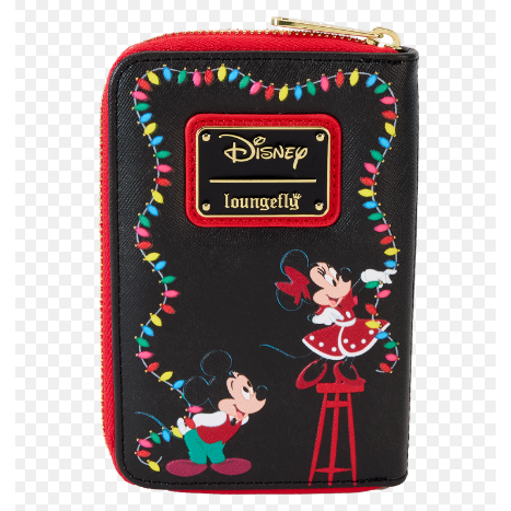 Mickey, Minnie and Donald Wallet with Christmas decorations