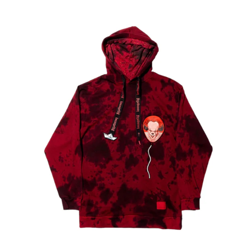 Sudadera unisex con capucha cara de Pennywise en globo M