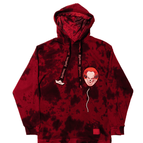 Sudadera unisex con capucha cara de Pennywise en globo XL