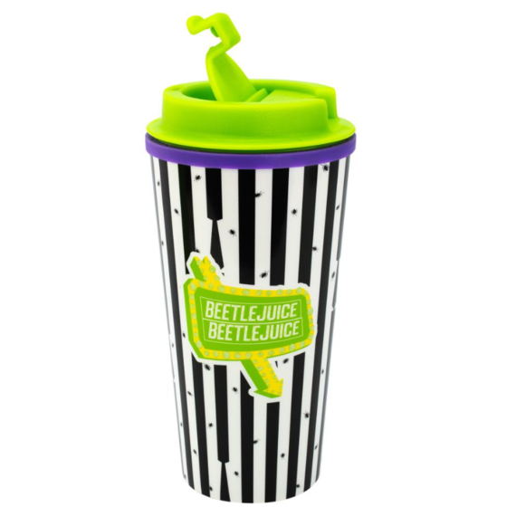 Vaso termo con tapa de rosca Beetlejuice  450 ml