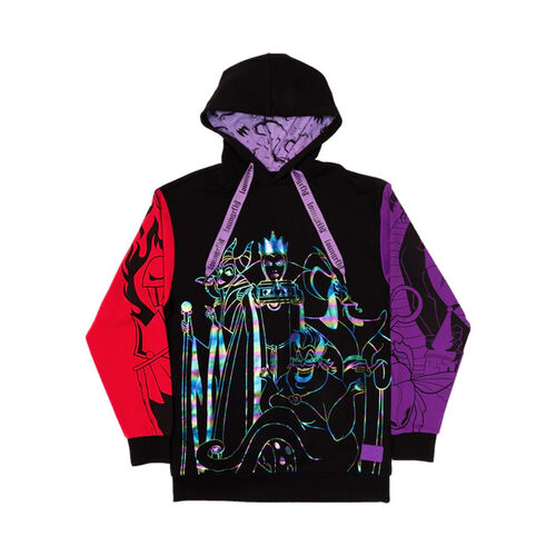 Villains Color Block Hooded Sweatshirt Small