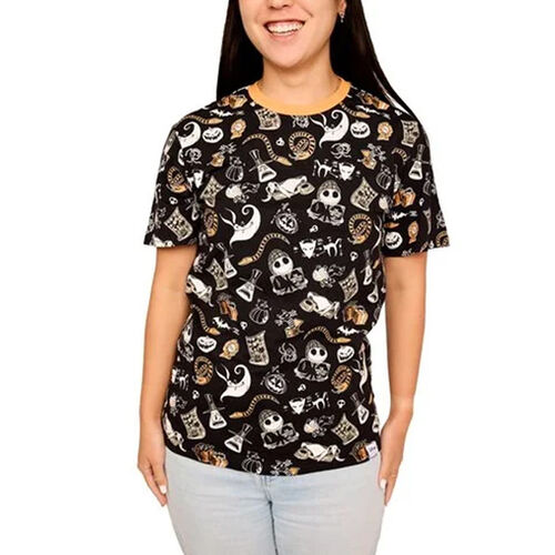 Camiseta unisex Fiesta del alcalde personajes de pesadilla antes de navidad talla XXL