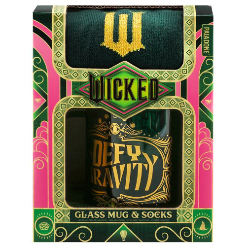 Set de Taza de cristal y Calcetines Wicked Elphaba