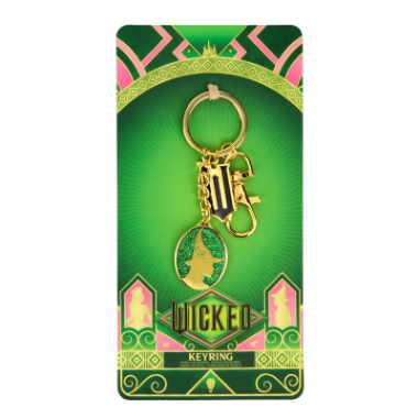 Wicked Elphaba metallic friendship key chain