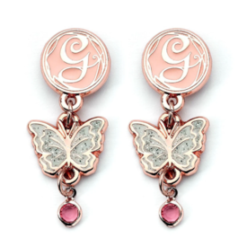 Wicked Glinda Drop Butterfly Earrings