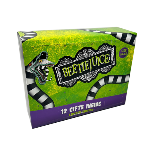 Caja regalo 12 pares calcetines Beetlejuice talla 40/46