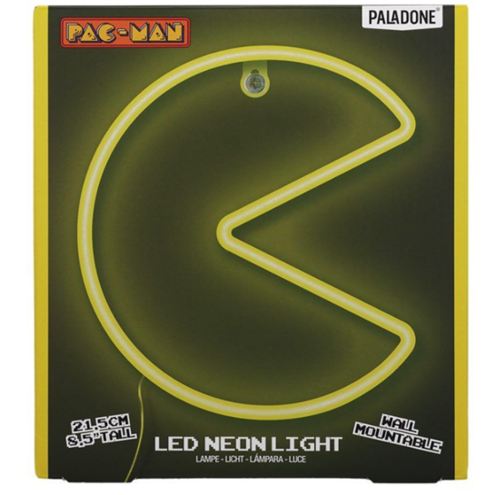 Pac Man Wall Mountable LED Neon Light