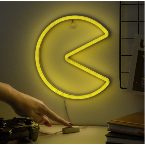 Lmpara LED estilo nen Pac-Man para pared