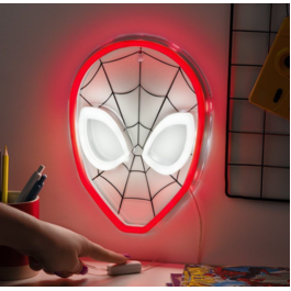 Lámpara LED estilo neón Spider-Man para pared