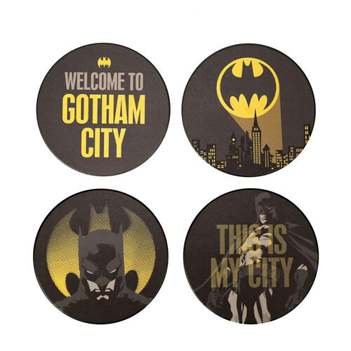 Gotham City ceramic coasters