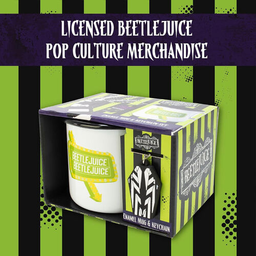 Set de Taza y llavero  Beetlejuice